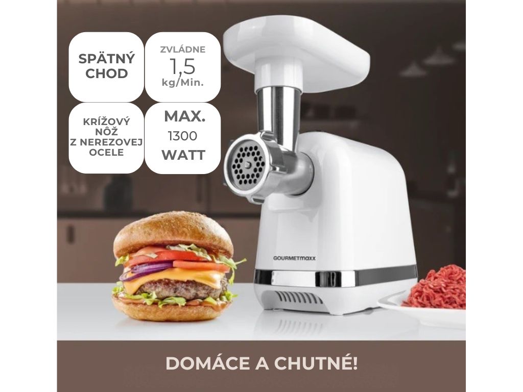 GOURMETmaxx Elektrický mlynček na mäso Cuisine Edition 13440 4